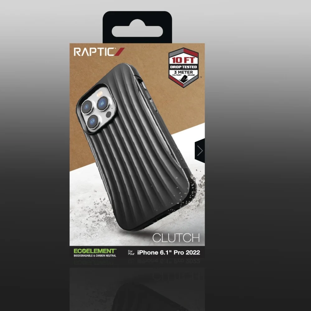 Raptic X-Doria Clutch Case iPhone 14 Pro back cover blackeng