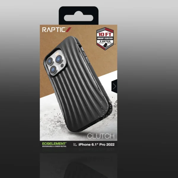 Raptic X-Doria Clutch Case iPhone 14 Pro back cover blackeng