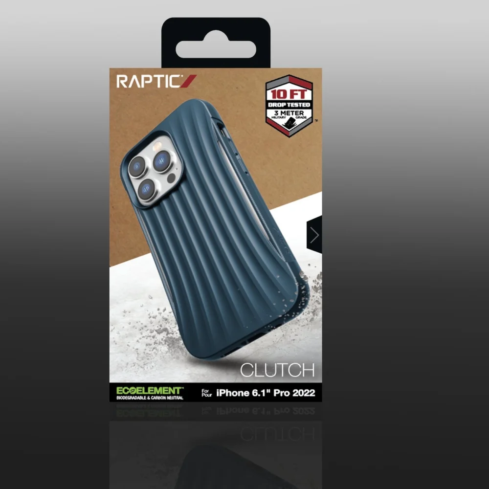 Raptic X-Doria Clutch Case iPhone 14 Pro back cover blueeng