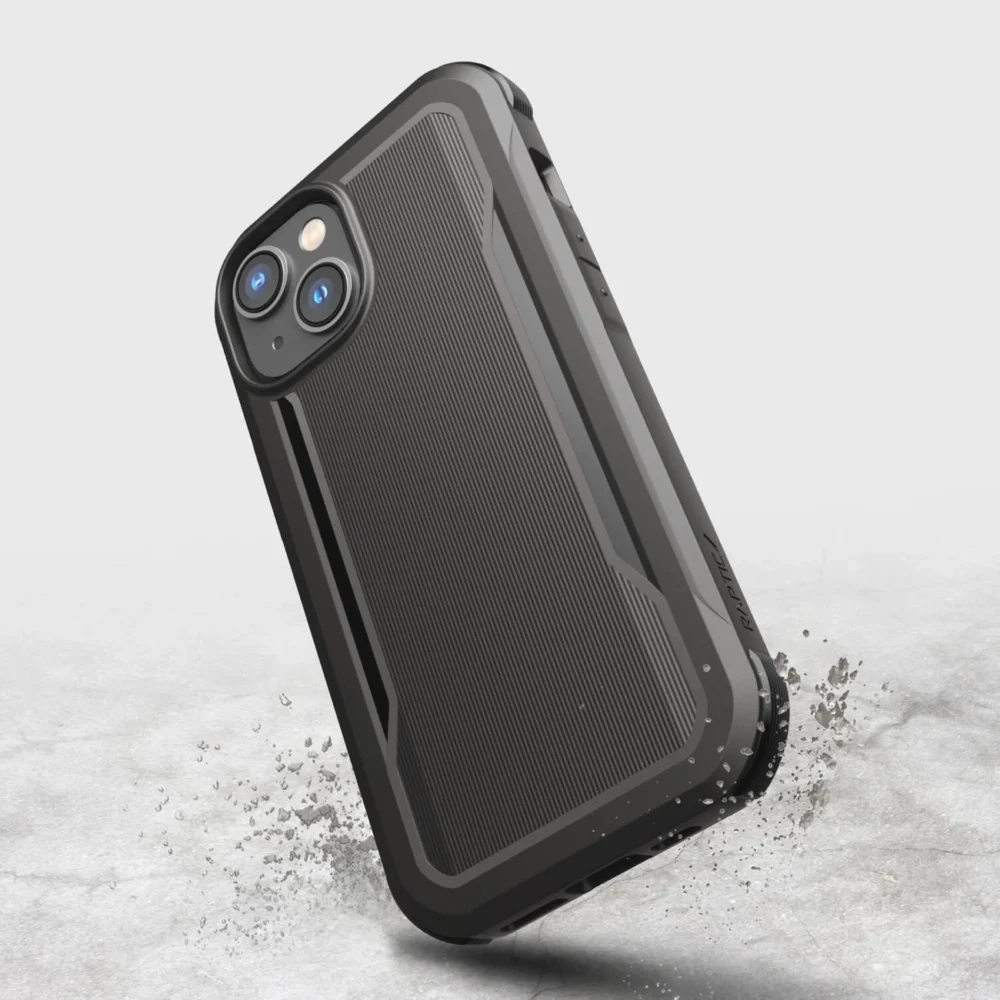 Raptic X-Doria Fort Case iPhone 14 case with MagSafe armored cover blackeng