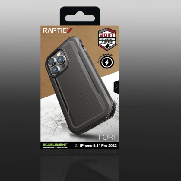 Raptic X-Doria Fort Case iPhone 14 Pro with MagSafe armored cover blackeng