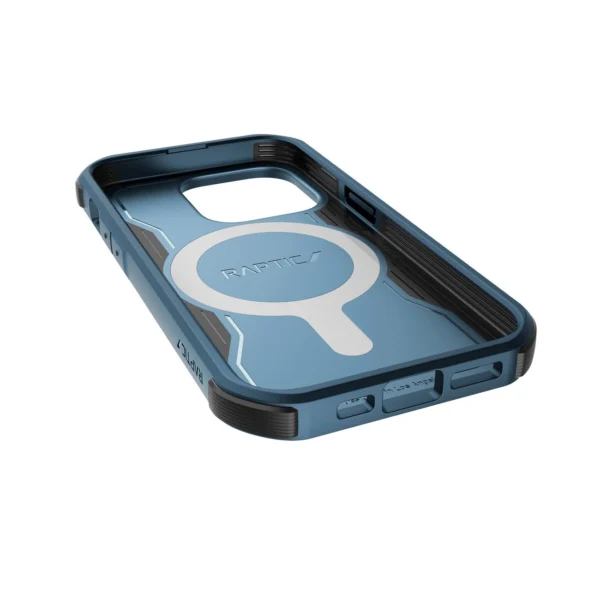 Raptic X-Doria Fort Case iPhone 14 Pro with MagSafe armored blue covereng