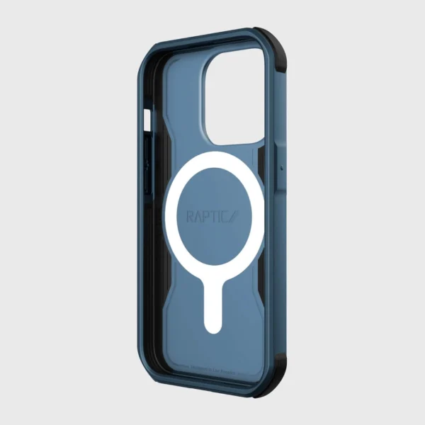 Raptic X-Doria Fort Case iPhone 14 Pro with MagSafe armored blue covereng