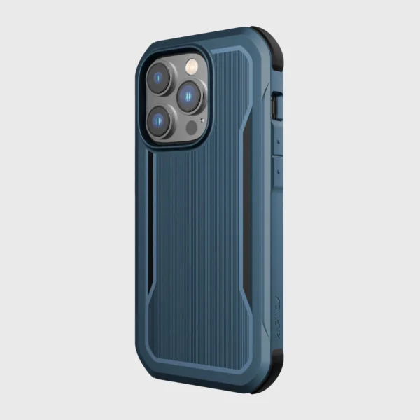 Raptic X-Doria Fort Case iPhone 14 Pro with MagSafe armored blue covereng