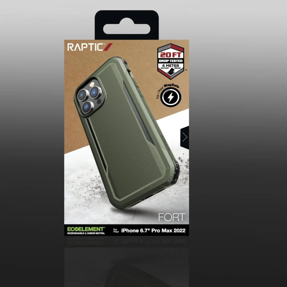 Raptic X-Doria Fort Case iPhone 14 Pro Max with MagSafe armored cover greeneng