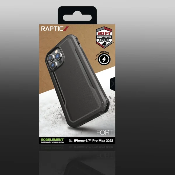 Raptic X-Doria Fort Case iPhone 14 Pro Max with MagSafe armored cover blackeng