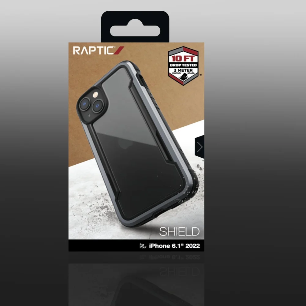 Raptic X-Doria Shield Case iPhone 14 armored cover blackeng