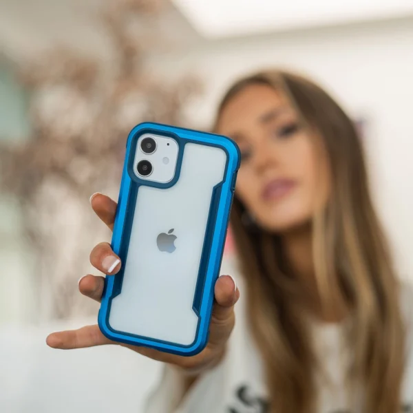 Raptic X-Doria Shield Case iPhone 14 armored cover blueeng