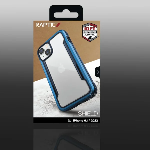 Raptic X-Doria Shield Case iPhone 14 armored cover blueeng