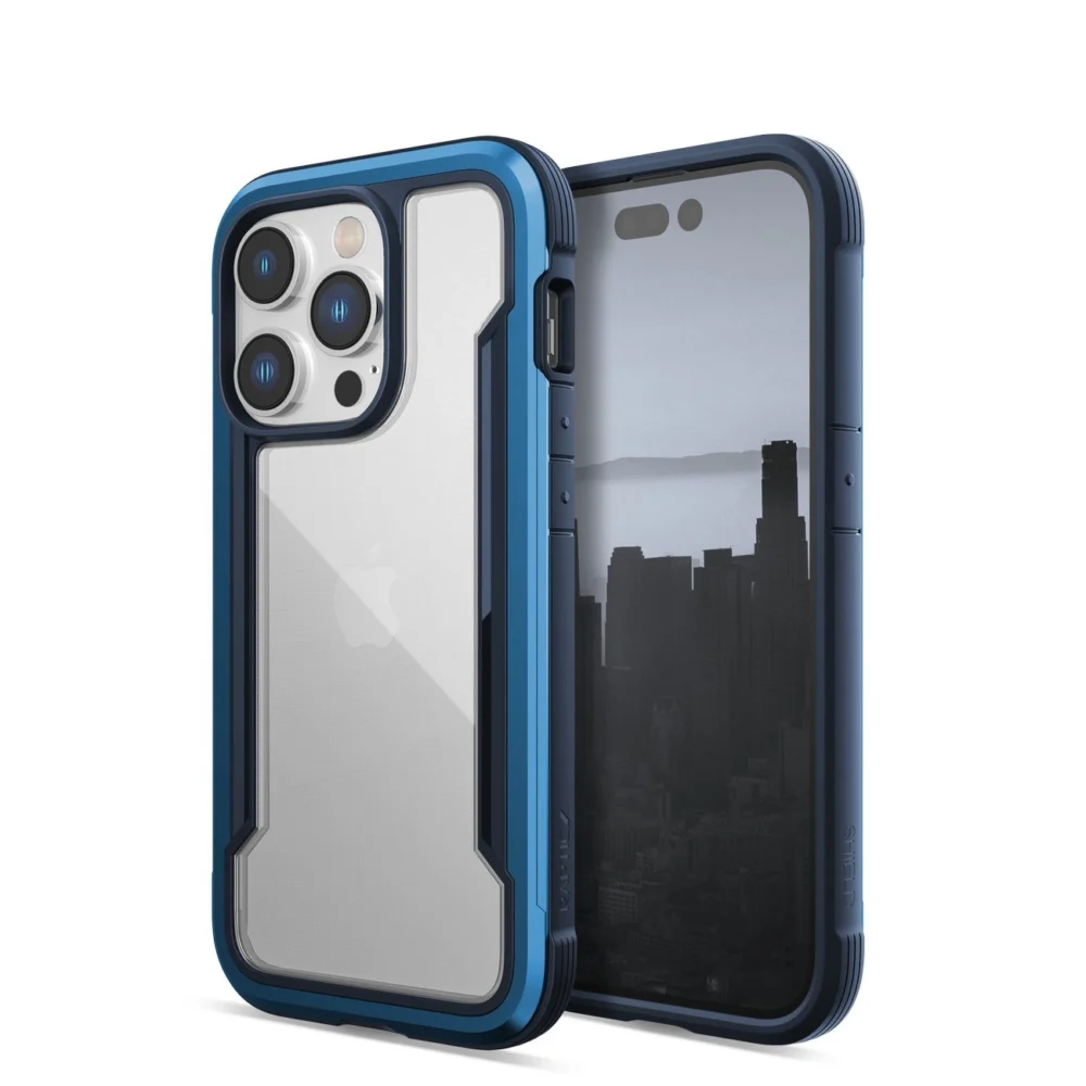 Raptic X-Doria Shield Case iPhone 14 Pro armored cover blueeng