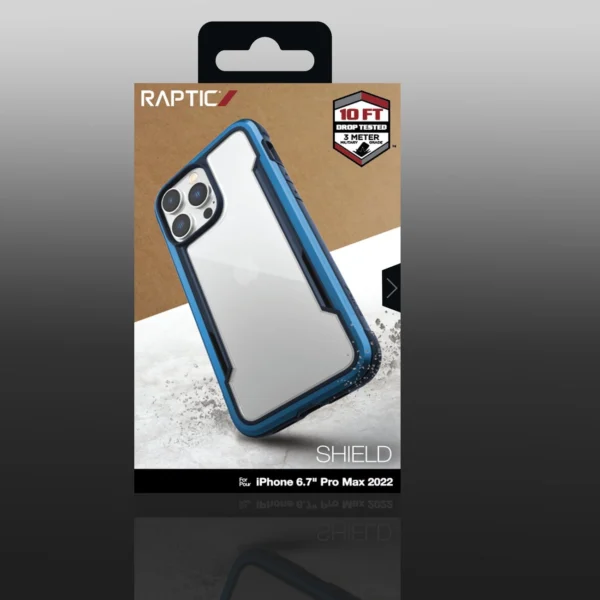 Raptic X-Doria Shield Case iPhone 14 Pro Max armored cover blueeng