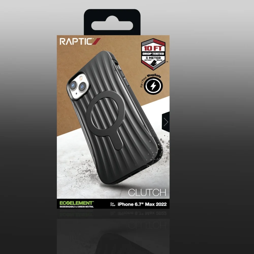 Raptic X-Doria Clutch Case iPhone 14 Plus with MagSafe back cover blackeng