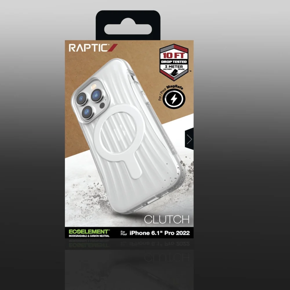 Raptic X-Doria Clutch Case iPhone 14 Pro with MagSafe back cover transparenteng