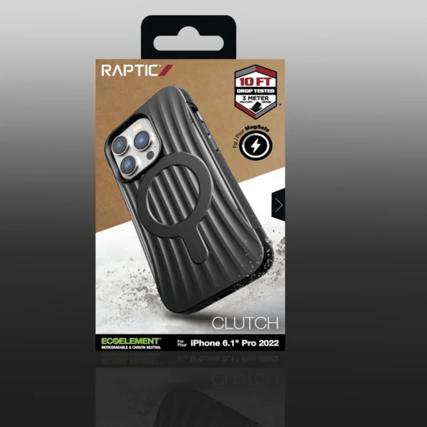 Raptic X-Doria Clutch Case iPhone 14 Pro with MagSafe back cover blackeng