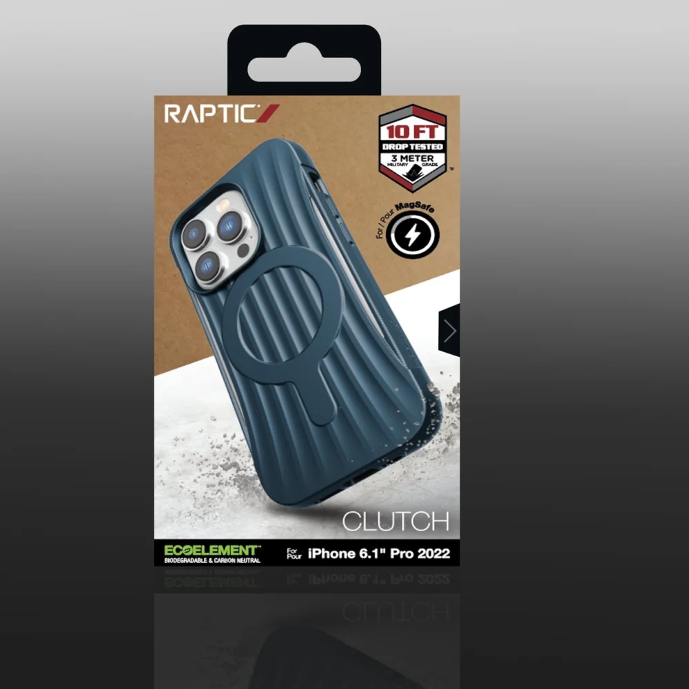 Raptic X-Doria Clutch Case iPhone 14 Pro with MagSafe back cover blueeng