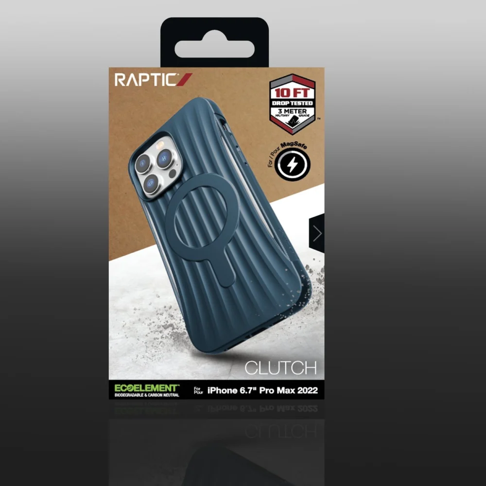Raptic X-Doria Clutch Case iPhone 14 Pro Max with MagSafe back cover blueeng