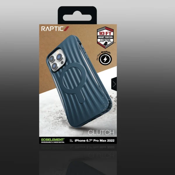 Raptic X-Doria Clutch Case iPhone 14 Pro Max with MagSafe back cover blueeng