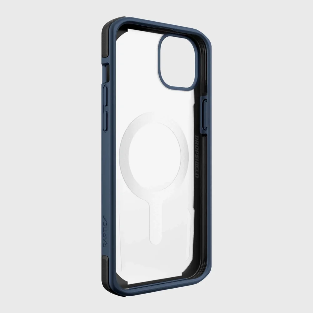 Raptic X-Doria Secure Case iPhone 14 with MagSafe armored blue covereng