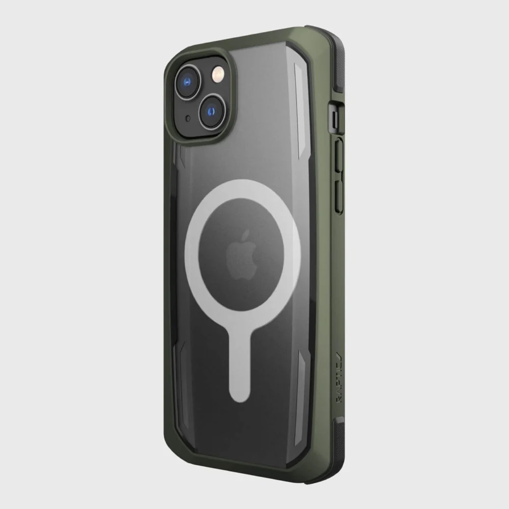 Raptic X-Doria Secure Case iPhone 14 with MagSafe armored cover greeneng