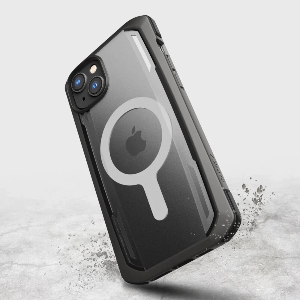 Raptic X-Doria Secure Case for iPhone 14 Plus with MagSafe armored cover blackeng