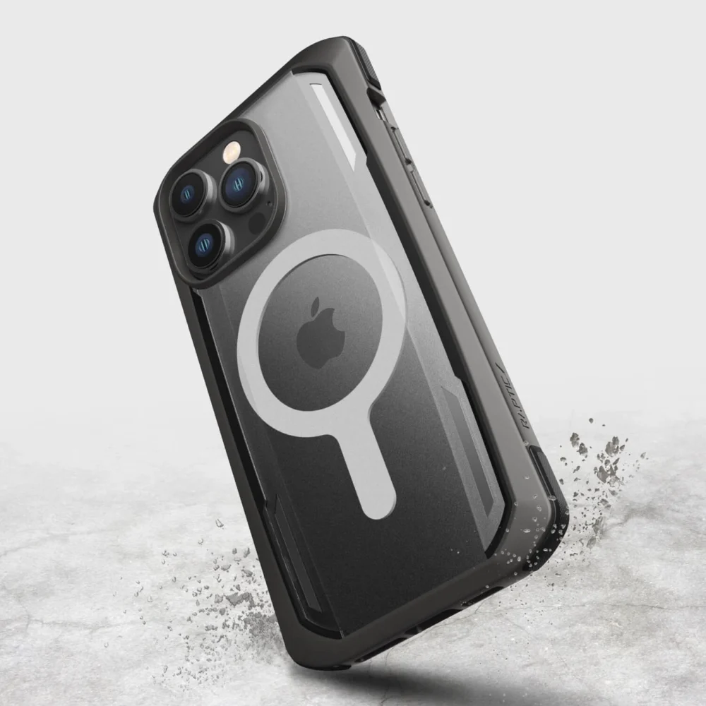 Raptic X-Doria Secure Case for iPhone 14 Pro Max with MagSafe armored cover blackeng