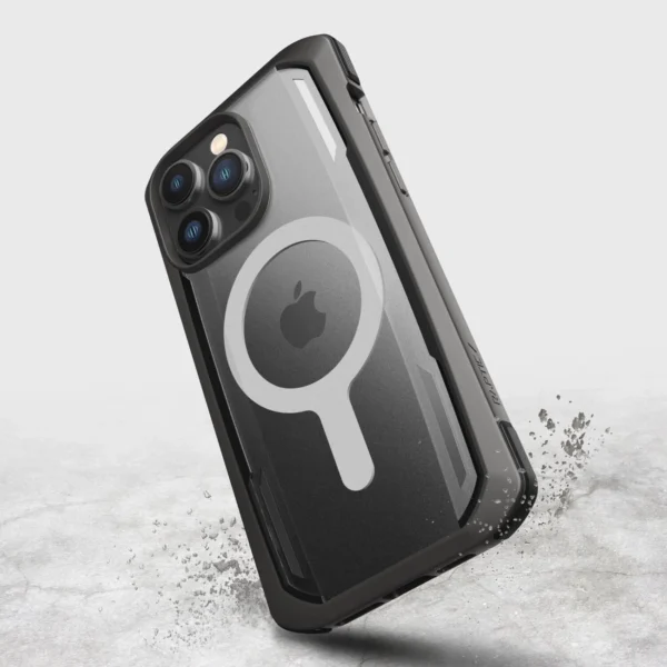 Raptic X-Doria Secure Case for iPhone 14 Pro Max with MagSafe armored cover blackeng
