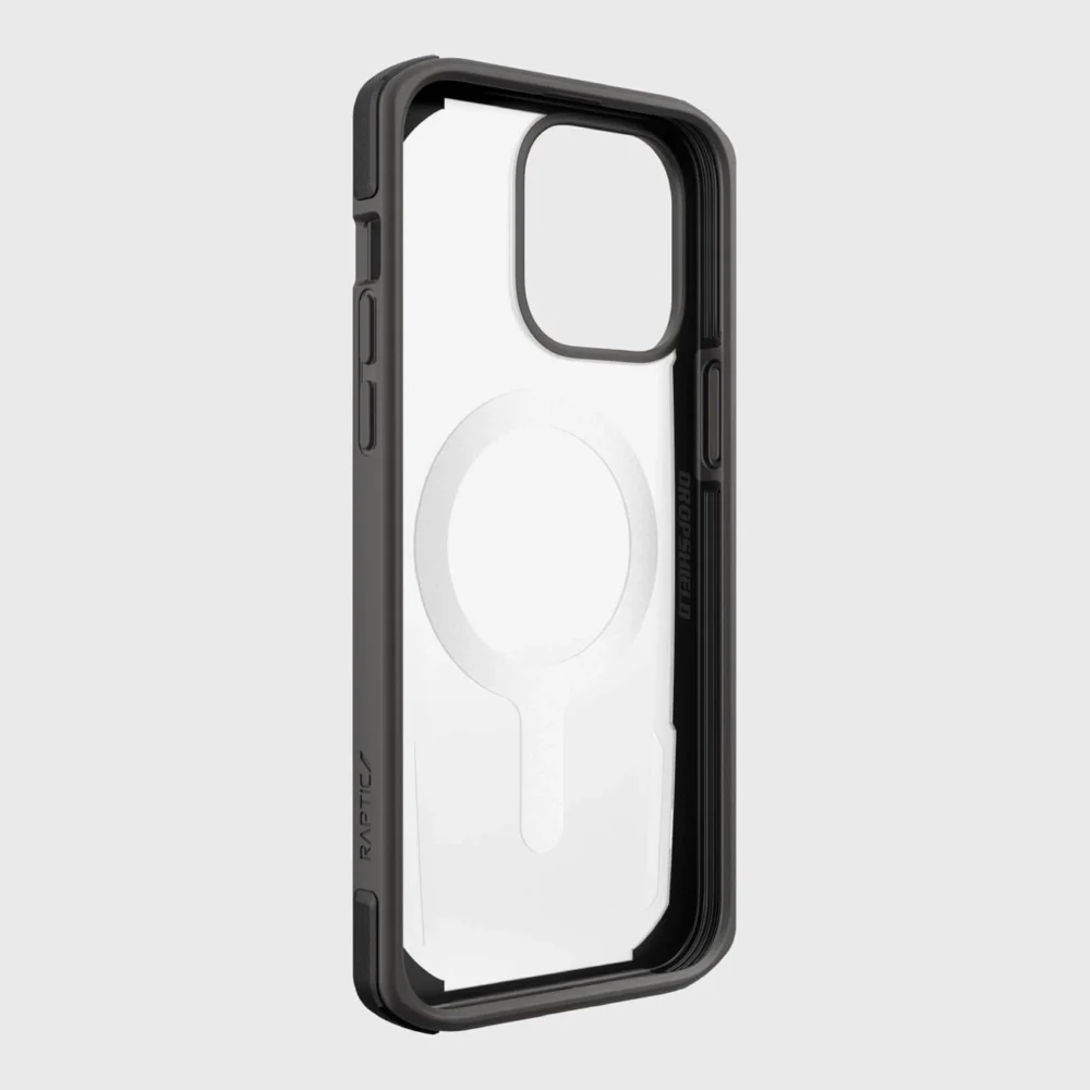 Raptic X-Doria Secure Case for iPhone 14 Pro Max with MagSafe armored cover blackeng