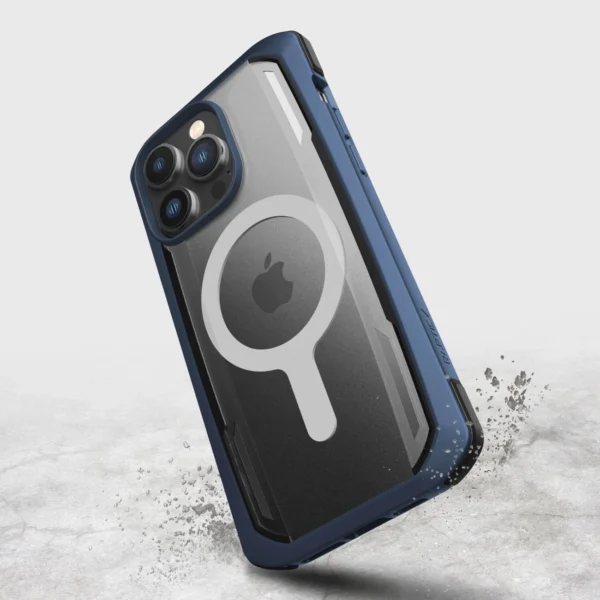 Raptic X-Doria Secure Case for iPhone 14 Pro Max with MagSafe armored cover blueeng