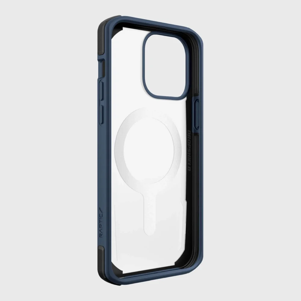 Raptic X-Doria Secure Case for iPhone 14 Pro Max with MagSafe armored cover blueeng