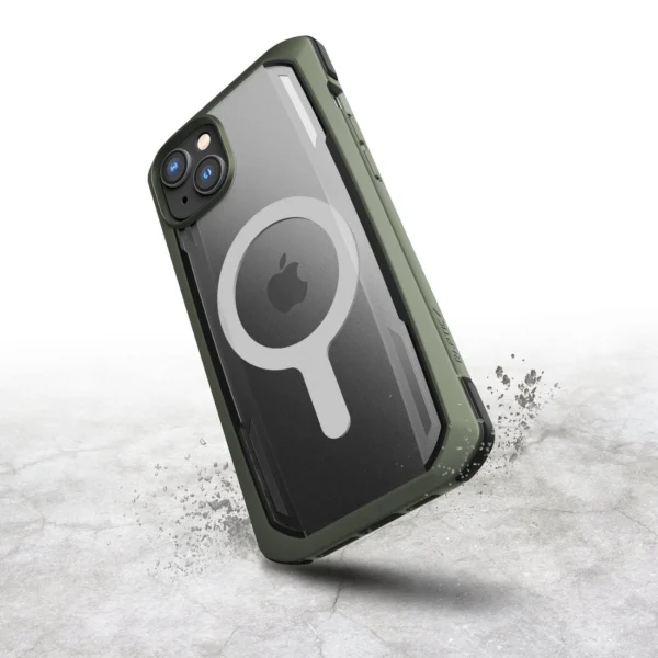 Raptic X-Doria Secure Case for iPhone 14 Pro Max with MagSafe armored cover greeneng