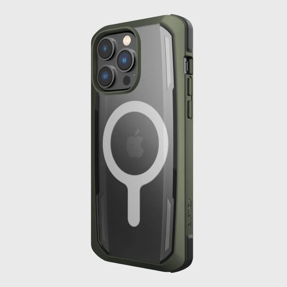 Raptic X-Doria Secure Case for iPhone 14 Pro Max with MagSafe armored cover greeneng
