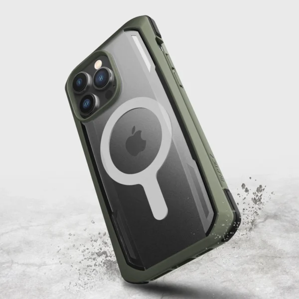 Raptic X-Doria Secure Case for iPhone 14 Pro Max with MagSafe armored cover greeneng