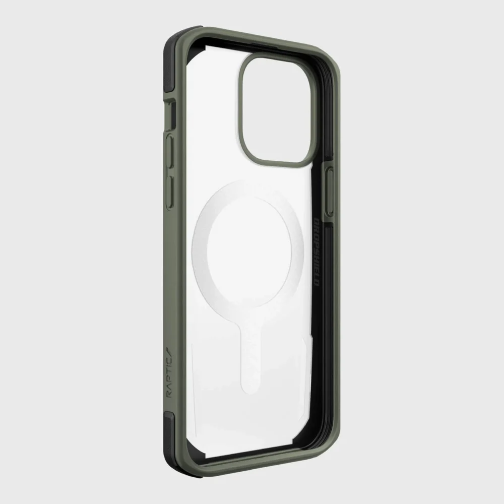 Raptic X-Doria Secure Case for iPhone 14 Pro Max with MagSafe armored cover greeneng
