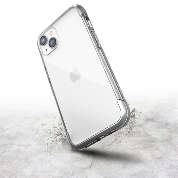 Raptic X-Doria Air Case for iPhone 14 Plus armored cover silvereng