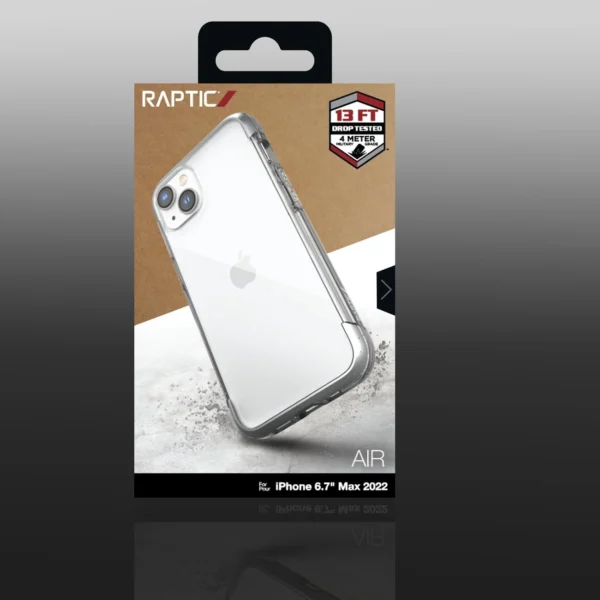 Raptic X-Doria Air Case for iPhone 14 Plus armored cover silvereng