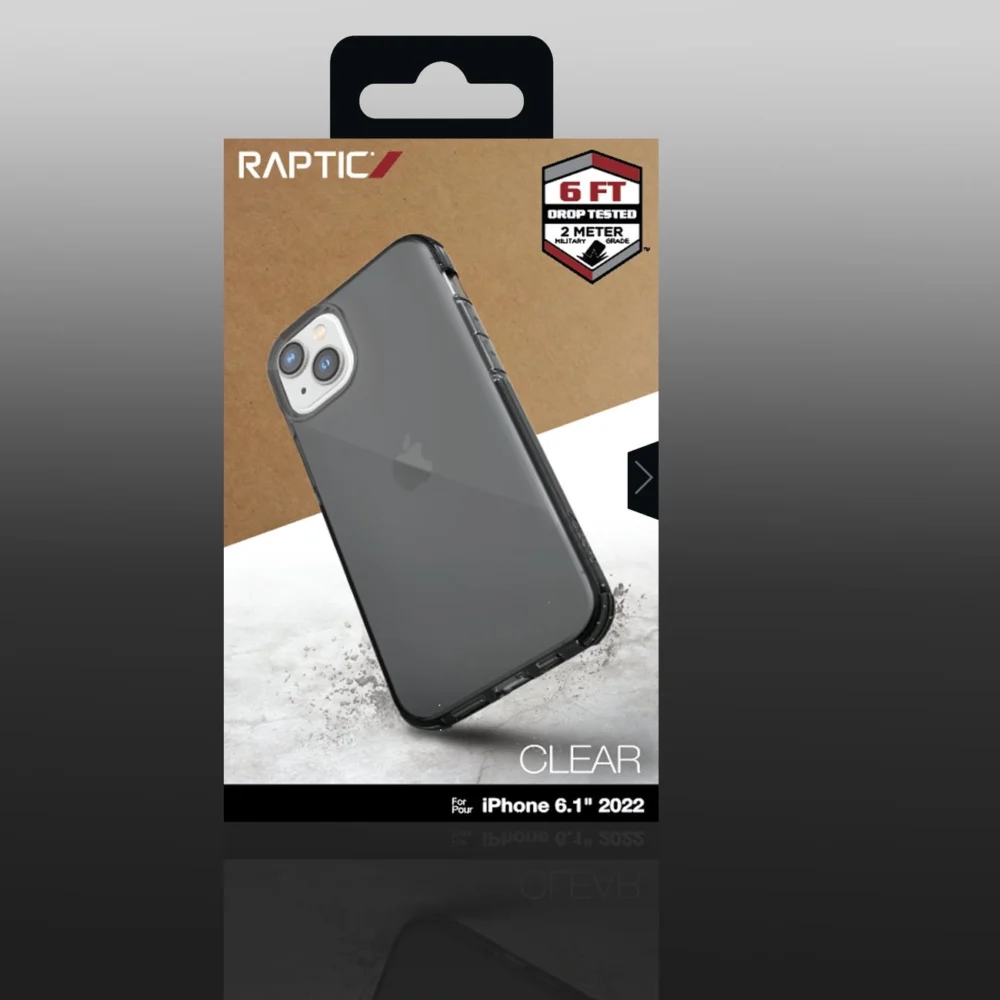 Raptic X-Doria Clear Case iPhone 14 armored cover grayeng