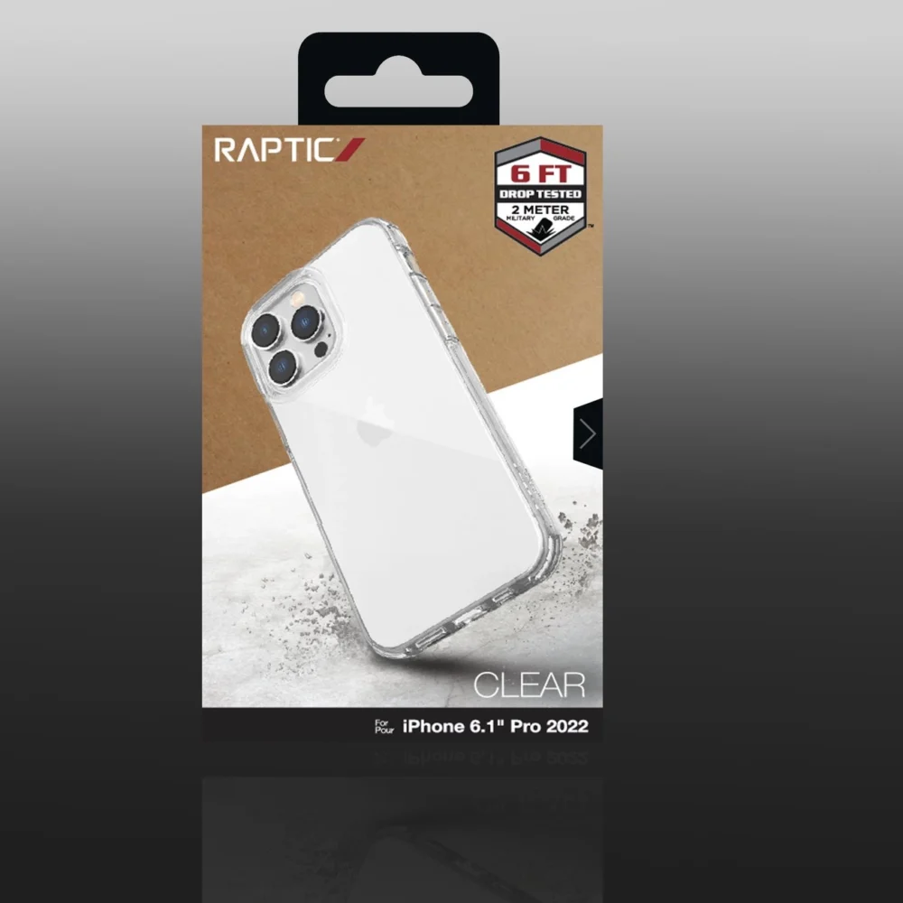 Raptic X-Doria Clear Case iPhone 14 Pro armored clear covereng
