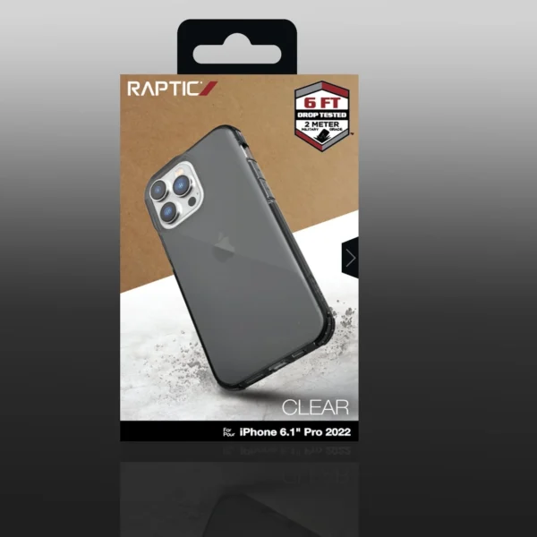 Raptic X-Doria Clear Case iPhone 14 Pro armored cover grayeng