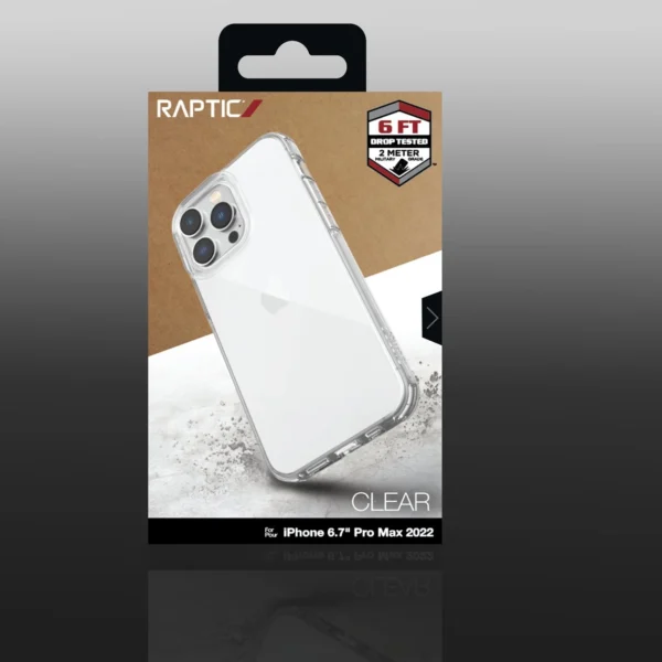 Raptic X-Doria Clear Case iPhone 14 Pro Max armored clear covereng