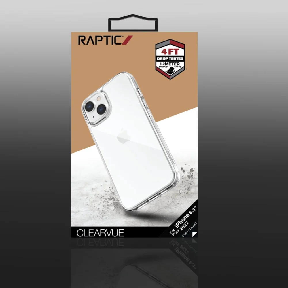 Raptic X-Doria Clearvue Case iPhone 14 back cover cleareng