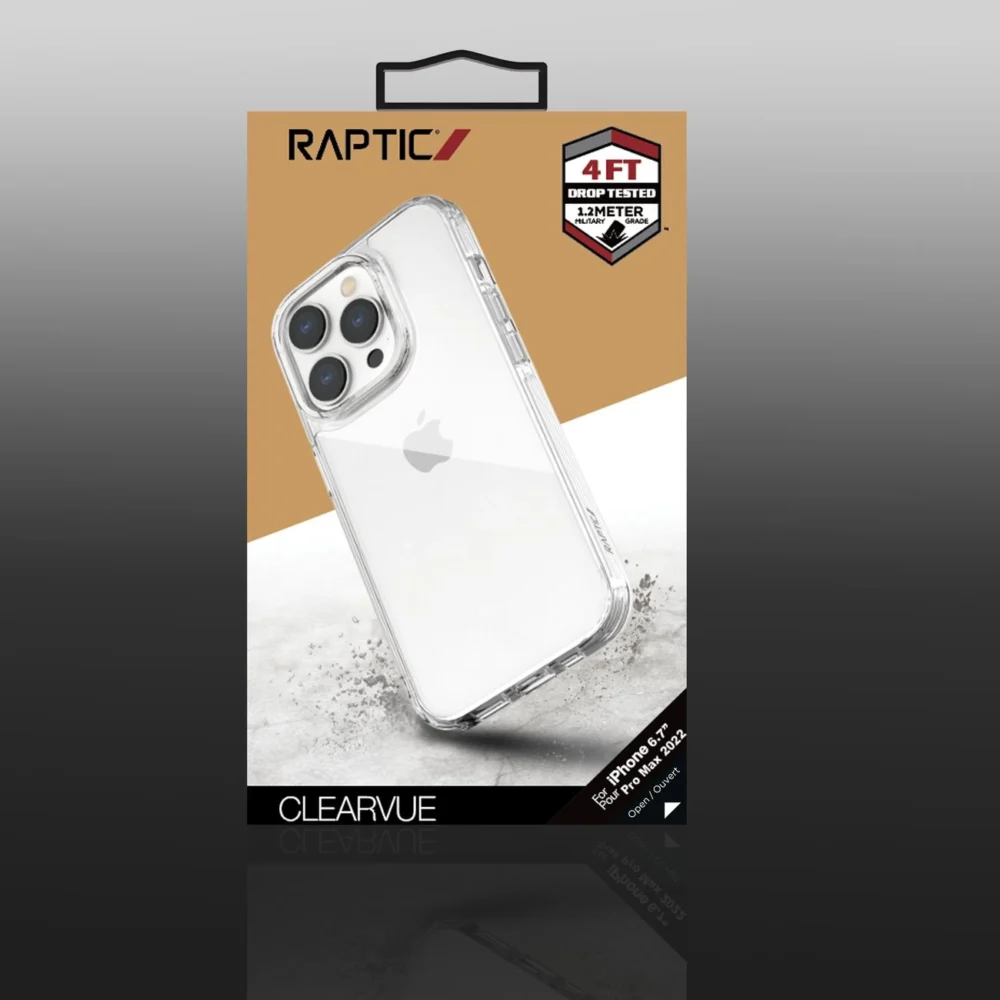 Raptic X-Doria Clearvue Case iPhone 14 Pro Max back cover cleareng