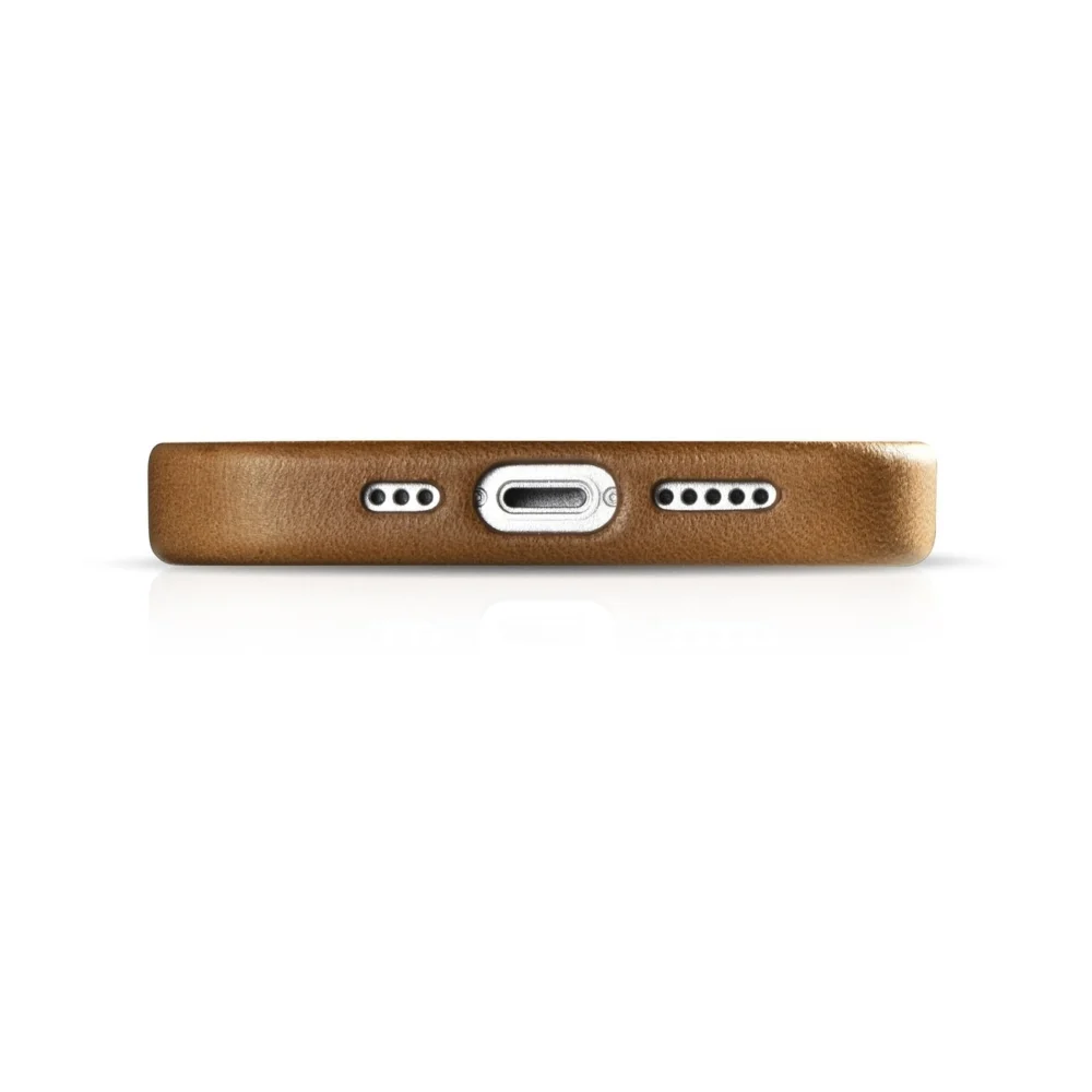 iCarer Oil Wax Premium Leather Case iPhone 14 Plus Magnetic Leather Case with MagSafe Brown (WMI14220703-TN)eng