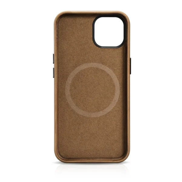 iCarer Oil Wax Premium Leather Case iPhone 14 Plus Magnetic Leather Case with MagSafe Brown (WMI14220703-TN)eng