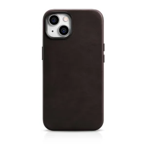 iCarer Oil Wax Premium Leather Case iPhone 14 Plus Magnetic Leather Case with MagSafe Brown (WMI14220703-BN)eng