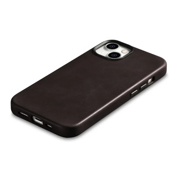 iCarer Oil Wax Premium Leather Case iPhone 14 Plus Magnetic Leather Case with MagSafe Brown (WMI14220703-BN)eng