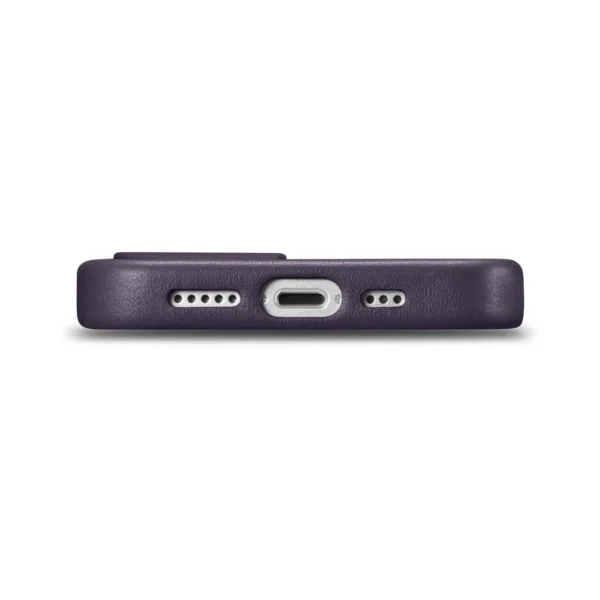 iCarer Case Leather Cover Case for iPhone 14 Dark Purple (WMI14220705-DP) (MagSafe Compatible)eng