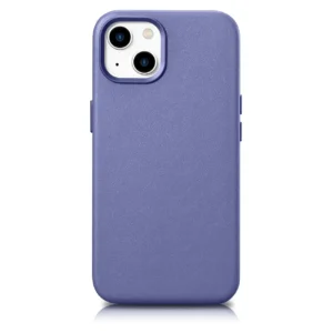 iCarer Case Leather Case Cover for iPhone 14 Light Purple (WMI14220705-LP) (MagSafe Compatible)eng