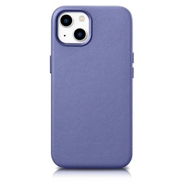 iCarer Case Leather Case Cover for iPhone 14 Light Purple (WMI14220705-LP) (MagSafe Compatible)eng