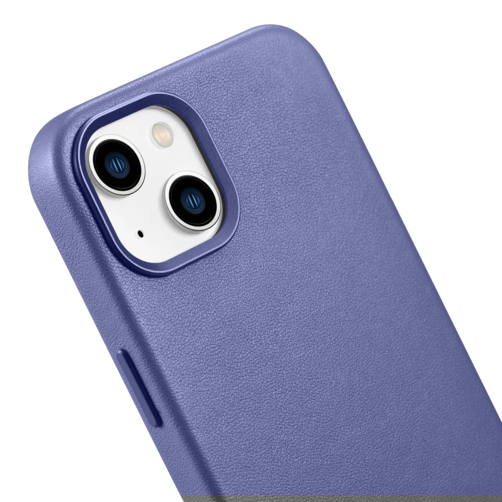 iCarer Case Leather Case Cover for iPhone 14 Light Purple (WMI14220705-LP) (MagSafe Compatible)eng
