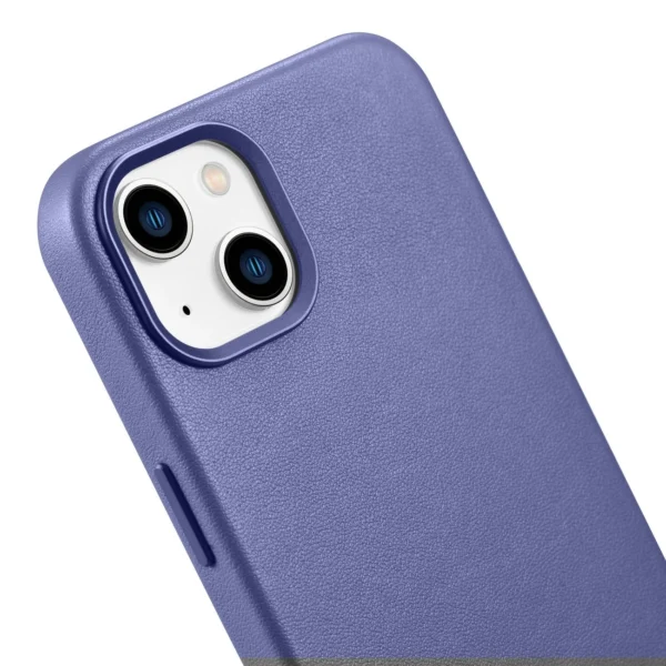 iCarer Case Leather Case Cover for iPhone 14 Light Purple (WMI14220705-LP) (MagSafe Compatible)eng
